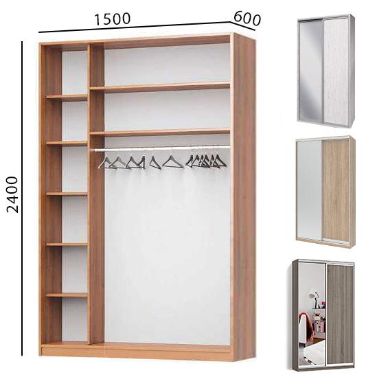 Шафа купе 1500х600х2400 (Mebel Star)
